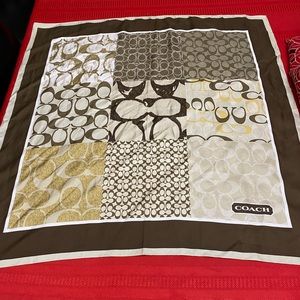 Coach silk scarf